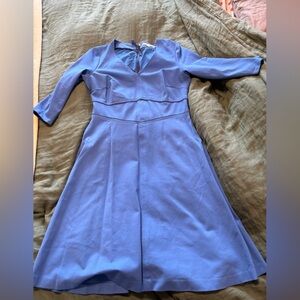 Boden bryony ponte dress meadow spring blue 14 long, excellent condition.